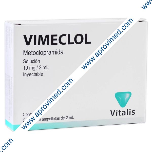 VIMECLOL Sol. Iny. c/6 AMPTAS. 10 MG/2 ML.
