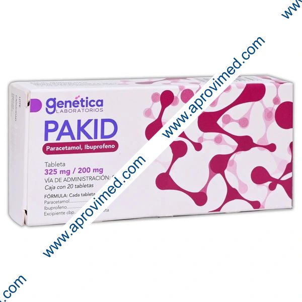PAKID Cja. c/20 TABS. 325/200 MG.