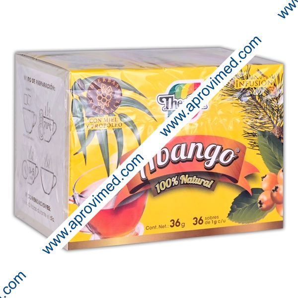 ABANGO con MIEL y PROPOLEO p/Infusión c/36 SOBS. 1 G.