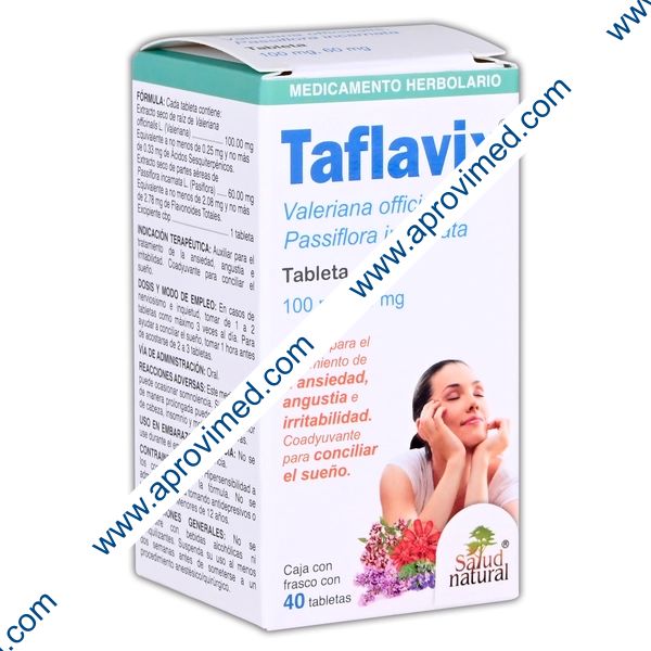 TAFLAVIX Cja/Fco. c/40 TABS. 100/60 MG.