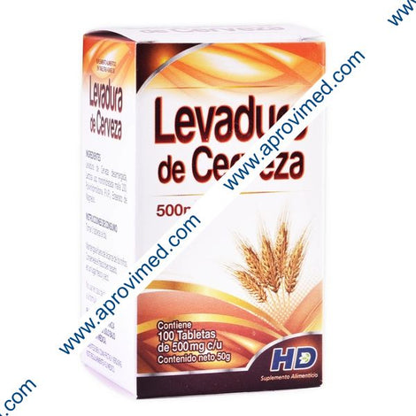 LEVADURA de CERVEZA HD c/100 TABS. 500 MG.