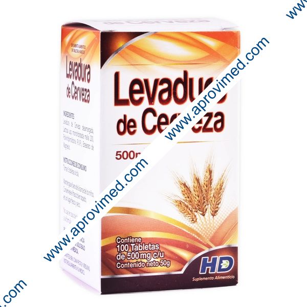 LEVADURA de CERVEZA HD c/100 TABS. 500 MG.