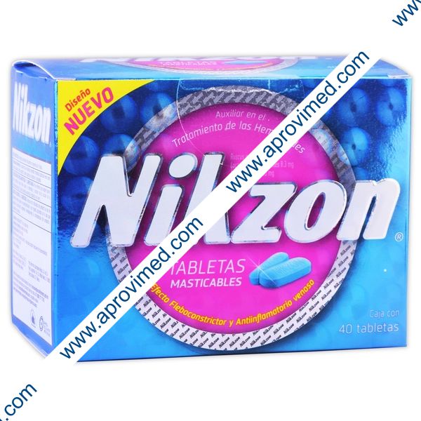 NIKZON c/40 TABS. Masticables 20/8.3/40 MG.