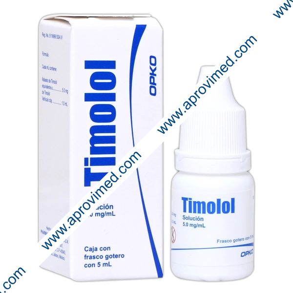 TIMOLOL (Opko) Sol. Oftálmica Fco. Gotero 5 ML. 5.0 MG/1 ML.
