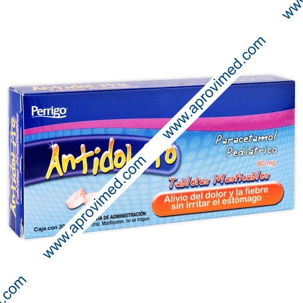 ANTIDOL-ITO Pediátrico c/30 TABS. Masts. 80 MG.