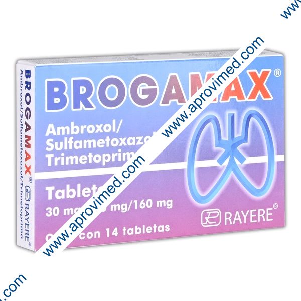 BROGAMAX c/14 TABS. 160/800/30 MG.