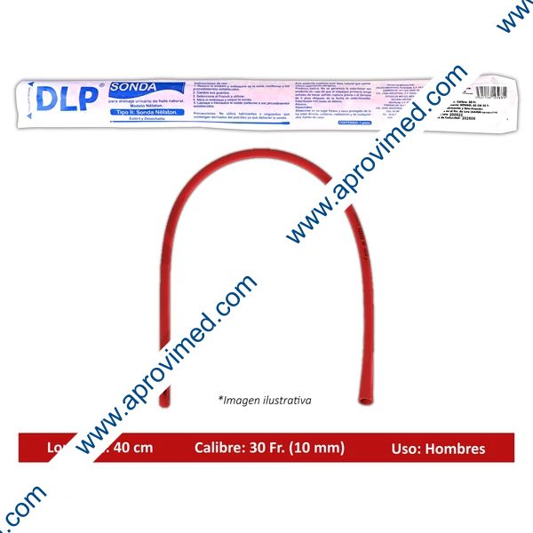 SONDA NÉLATON de LÁTEX (DLP) Long. 40cm. Cal. 30 Fr. c/1 Pza.