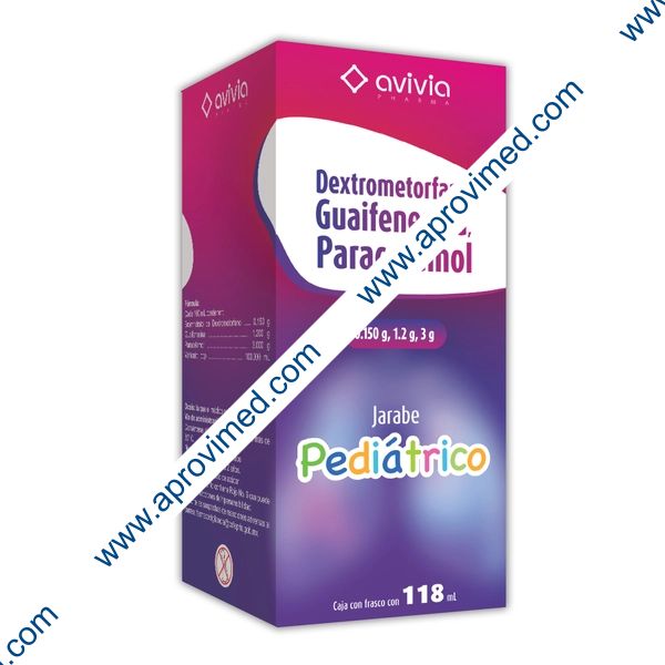DEXTRFNO/GUIAFNA/PARCTML. (Avivia) JBE. Ped. Fco.118 ML. 0.150/1.2/3 G.