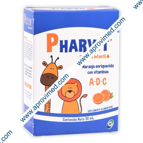 PHARVIT SOL. Infantil Fco. 30 ML. 2500 UI/30 MG/200 UI.