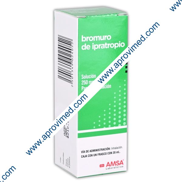 BROMURO DE IPRATROPIO (Amsa) SOL p/Nebln. Fco. 20 ML. 250 MCG/1 ML.