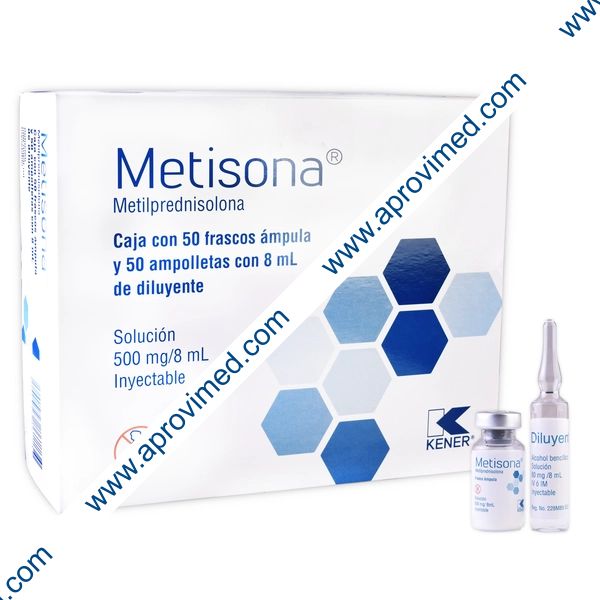 METISONA Sol. Iny. Caja c/50 FCO. AMP. 500 MG/8 ML.