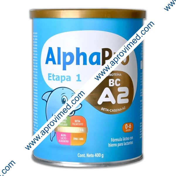ALPHAPRO ETAPA 1 (0-6 Meses) LECHE en POLVO Lata c/400 G.