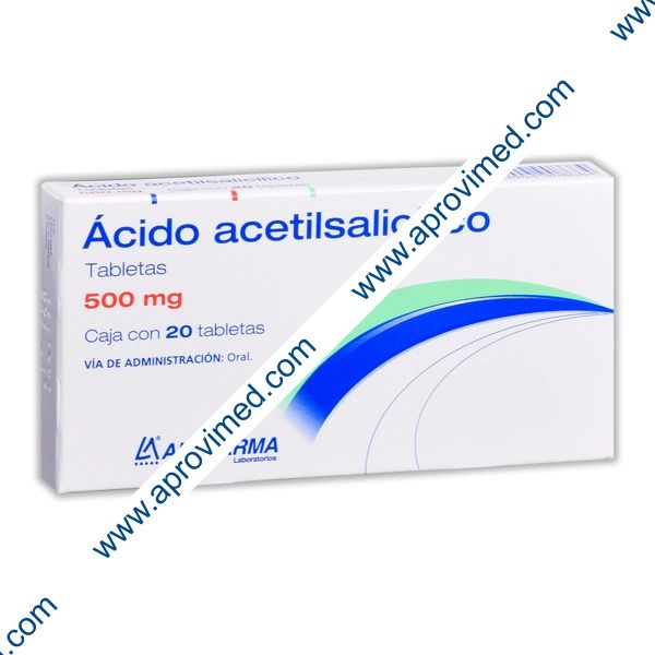 ÁCIDO ACETILSALICÍLICO (Alpharma) c/20 TABS. 500 MG.