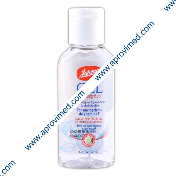 GEL ANTISÉPTICO p/MANOS c/VITAMINA-E (Jaloma) Fco.  60 ML.