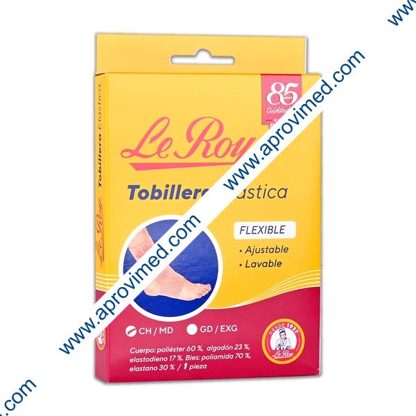 TOBILLERA ELÁSTICA (Le Roy) T: Ch/Med. 22-25cm. c/1 Pza.