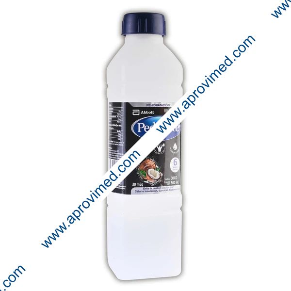 PEDIALYTE 30 mEq SOLUCIÓN SABOR COCO Fco. 500 ML.
