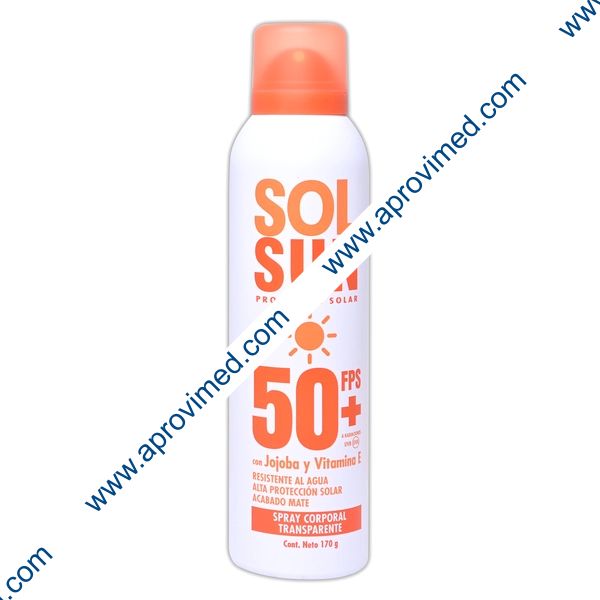 SOL SUN Protector Solar SPRAY CORPORAL FPS 50+ Fco. c/170 G.