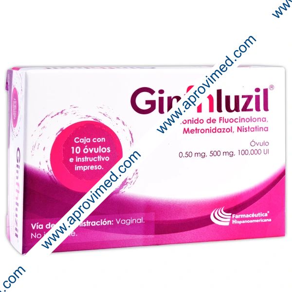 GINFHLUZIL c/10 ÓVULOS. 0.5 MG/500 MG/100,000 UI.
