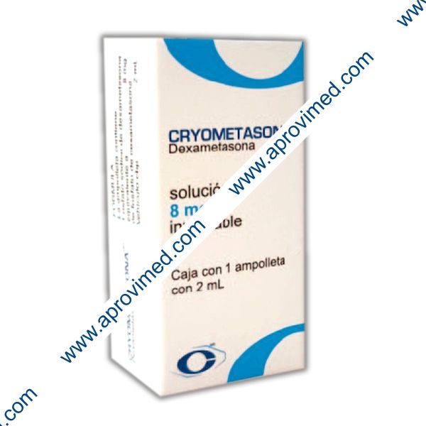 CRYOMETASONA Sol. Iny. c/1 AMPTA. 8 MG/2 ML.