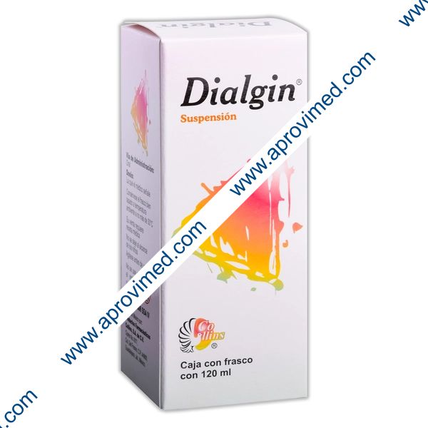 DIALGIN SUSP. Fco. 120 ML. 0.40-1.25-20-1-0.02 G/100 ML.
