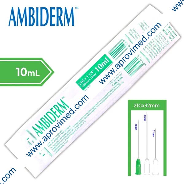 JERINGA 10 mL. (Ambiderm) c/AGUJA 21Gx32mm. c/1 Pza.