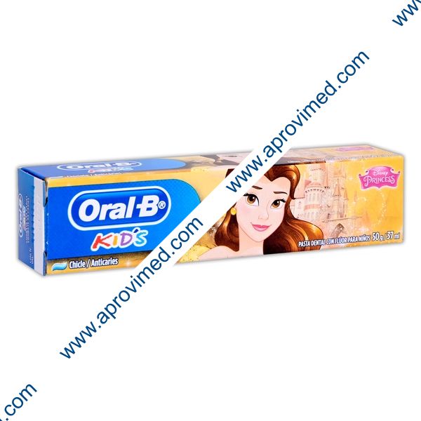 ORAL-B KID´S "Princess" PASTA DENTAL Sab. Chicle TUBO 50 G/37 ML.