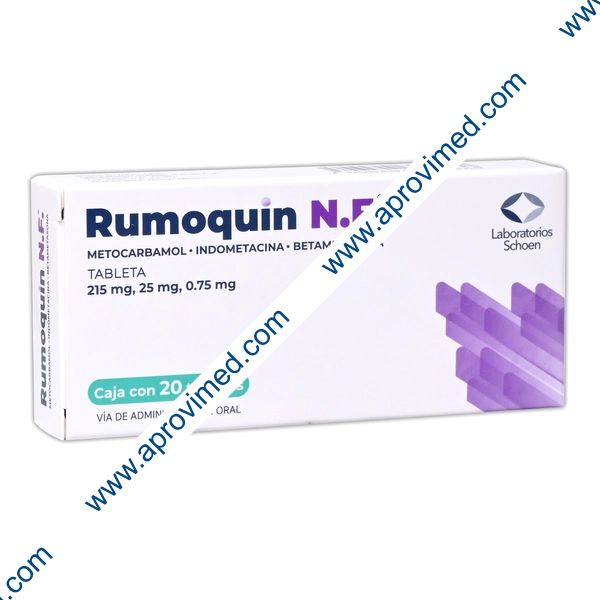 RUMOQUIN N.F. c/20 TABS. 215/25/0.75 MG.
