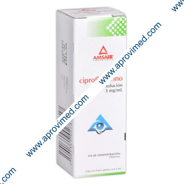 CIPROFLOXACINO (Amsa) SOL. Oft. Fco. Gotero 5 ML. 3 MG/1 ML.