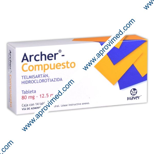 ARCHER Compuesto c/14 TABS. 80/12.5 MG.