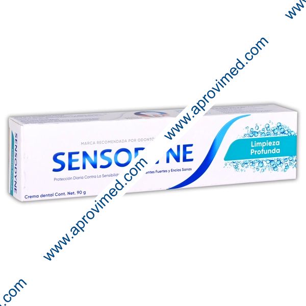 SENSODYNE "Limpieza Profunda" CREMA DENTAL TUBO c/ 90 G.