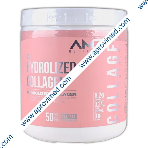 COLÁGENO HIDROLIZADO/VITAMINA C/CALCIO/AC HIALURÓNICO/BIOTINA (AMZ) Bote  500 G.
