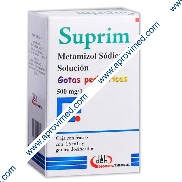 SUPRIM SOL. GOTAS Pediátricas Fco. 15 ML. 500 MG/1 ML.