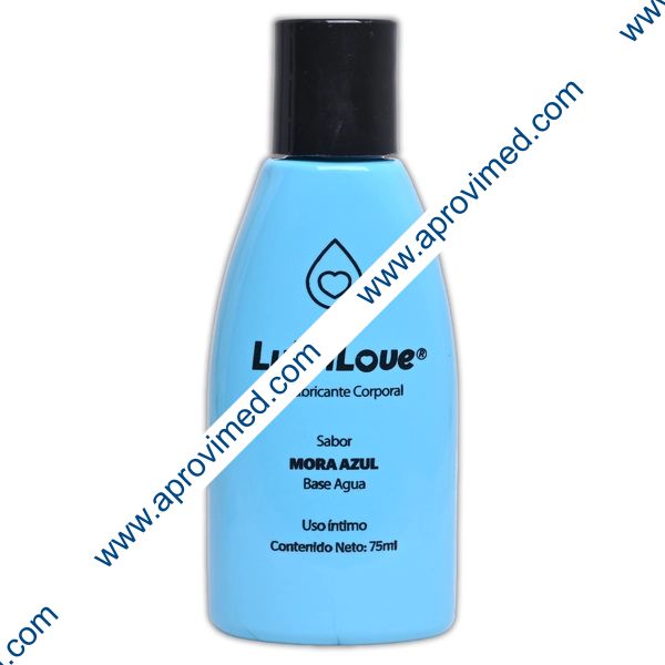 LUBRILOVE GEL Lubricante Corporal SAB. MORA AZUL Fco. 75 ML.