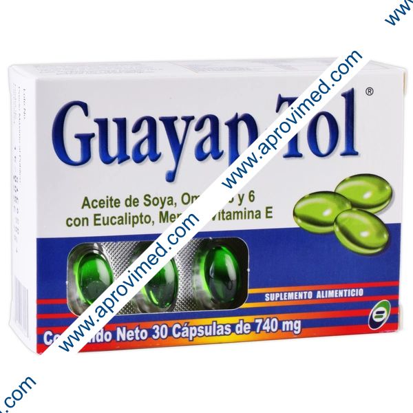 GUAYAP-TOL c/30 CAPS. 740 MG.