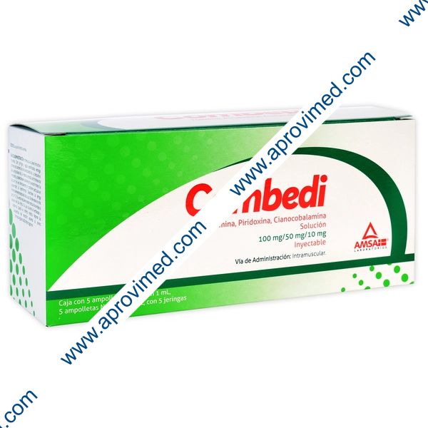 COMBEDI Sol. Iny. c/10 AMPTAS. (1-2) 100-50-10 MG/2 ML. y 5 Jeringas.