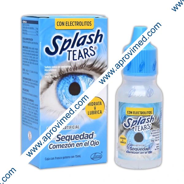 SPLASH TEARS SOL. OFT. Fco. Gotero 15 ML. 1/2 MG 1 ML.