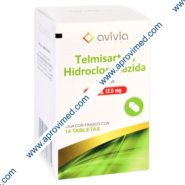 TELMISARTÁN/HIDROCLOROTIAZIDA (Avivia) c/14 TABS. 80/12.5 MG.