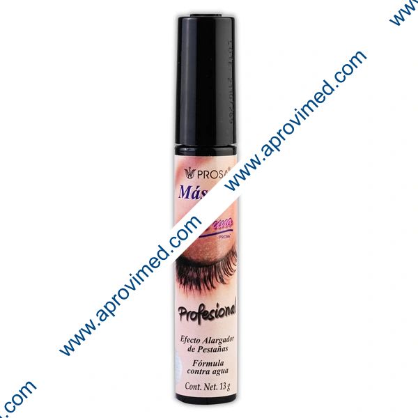 MASCARA 4 en UNO Profesional Color NEGRO Tubo c/13 G.