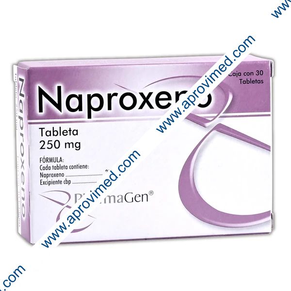 NAPROXENO (Pharmagen) c/30 TABS. 250 MG.