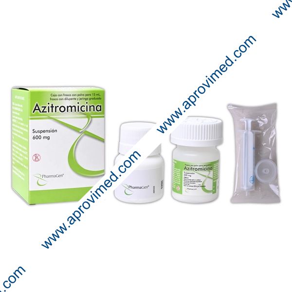 AZITROMICINA (Pharmagen) SUSP. 600 MG/15 ML.