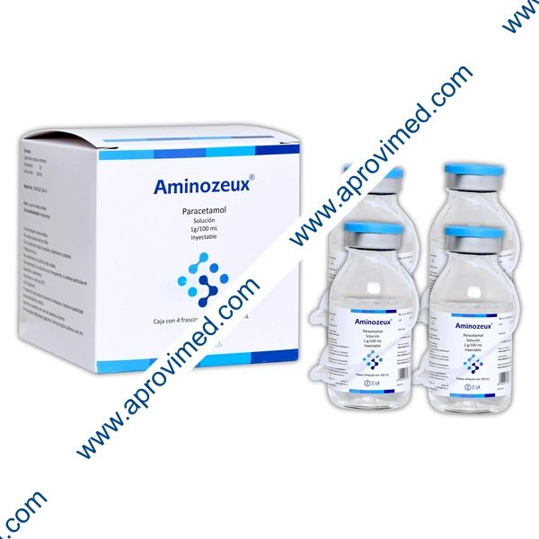AMINOZEUX Sol. Iny. c/4 FCO. AMP. 100 ML. 1 G/100 ML.