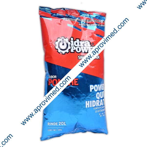 IDRAPOWER Sin Ázucar Sab. PONCHE BOLSA c/200 G. p/20 L.