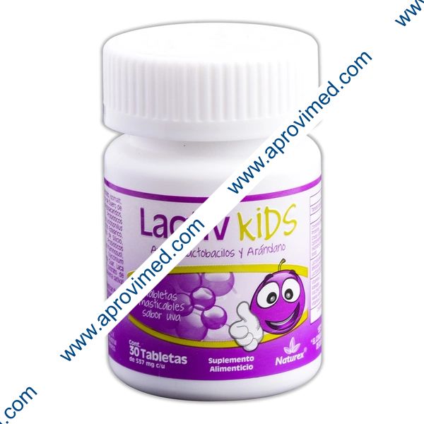 LACTIV Kids c/30 TABS. MAST. Sabor Uva. 537 MG.