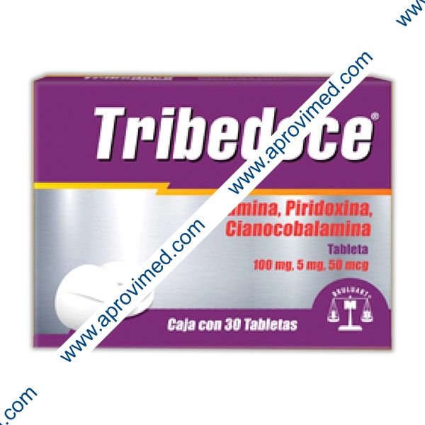 TRIBEDOCE c/ 30 TABS. 100 MG/5 MG/50 MCG.