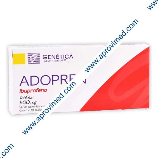 ADOPREN Caja c/10 TABS. 600 MG.