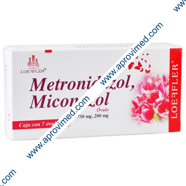 METRONIDAZOL/MICONAZOL (Loeffler) c/7 ÓVULOS 750/200 MG.