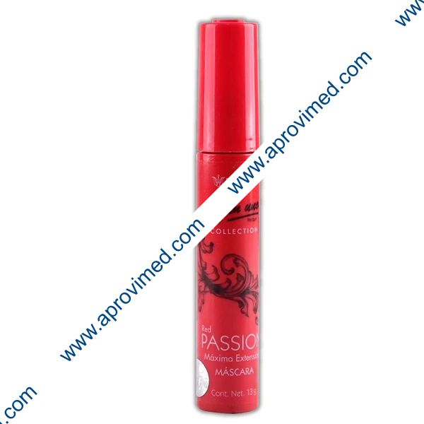 MASCARA RED PASSION 4 en UNO Color NEGRO Tubo c/13 G.