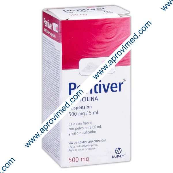 PENTIVER SUSP. Fco. 60 ML. 500 MG/5 ML.