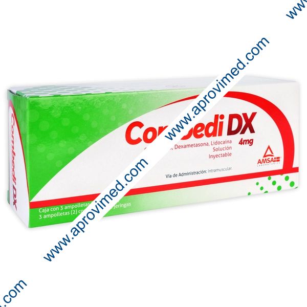 COMBEDI DX Sol. Iny. c/6 AMPTAS. (1-2) 100-100-5-4-30 MG/3 ML. y 3 Jeringas.