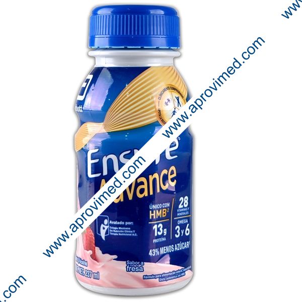 ENSURE ADVANCE LÍQUIDO Sab. Fresa 237 ML. 1 Kcal/1 mL.